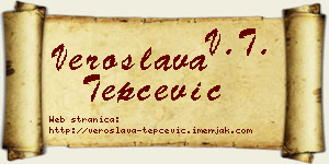Veroslava Tepčević vizit kartica